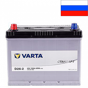 ���� ������������ VARTA �������� 6CT 70Ah L+ 620A EN 261x175x220 (570 311 062)